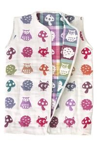 [En gros] HIORIE Pyjama d'emmaillotage pour bébé en gaze à 6 couches de style japonais, imprimé animal, 32cm*55cm, 100% coton, respirant, lavable, doux - Product Image 2