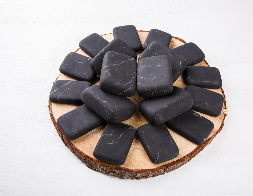 Shungite 18 шт. Набор для каменной терапии/Schungitstone