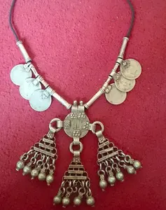 Zigeuner Vintage Münzen Anhänger Tribal Boho Halskette