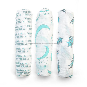 Manta de muselina para bebé, diseño personalizado, algodón orgánico - Product Image 1