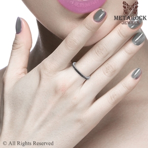 Bague de mariage en argent Sterling 925 pour l'éternité, bijou Design pour femme, pavé de diamant, cadeau - Product Image 4