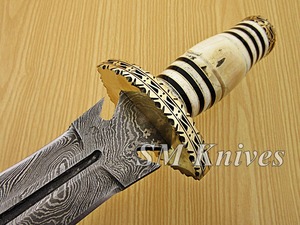 Grandsharp — couteau de chasse damas pour travail fait à la main, diy, (sm33) - Product Image 5