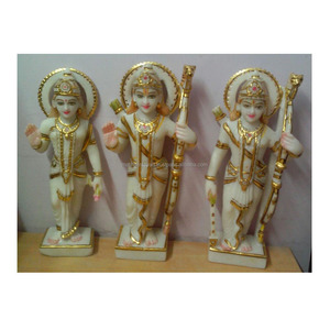 หินอ่อนสีขาวบริสุทธิ์ Ram Darbar ไอดอล - Product Image 1