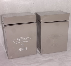 กล่องใส่กระป๋องเหล็กรูปทรงสี่เหลี่ยมสำหรับตกแต่ง - Product Image 4