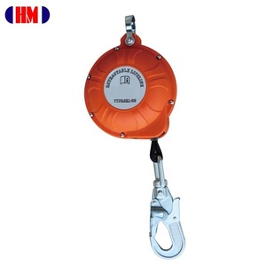 CE SRL-6 Fall Arrestors Aluminum Alloy Swivel <b>Hook</b> 6M Self Retracting Lifeline EN360 Certified Nylon/Cable Sling - Product Image 1