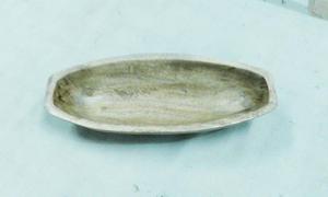 ชุดจานชามไม้แบบโบราณเป็นมิตรต่อสิ่งแวดล้อมชุดจานชามรูปวงรีสำหรับรับประทานอาหารที่บ้านโรงแรมสปางานแต่งงาน - Product Image 3