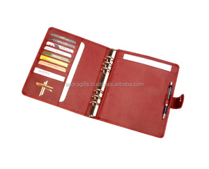 Wholesale India Trade Ring Binder A5 Notebook / Custom Fabric Fancy A5 Soft Mini Faux Leather A6 3 Ring Binder - Product Image 1
