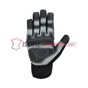 Guantes de Trabajo Mecánicos Negros Anti-Impacto, Guantes Mecánicos para Trabajo en Campos Petroleros y Multiusos - Product Image 4