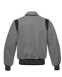 Vente en gros pas cher vestes universitaires en laine de baseball respirantes Leatherman College hiver tricoté fermeture à glissière grande taille - Product Image 5