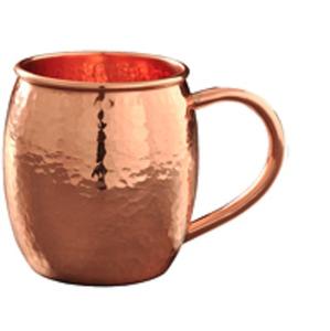 Taza de mula de Moscú de cobre, Taza de cerámica ecológica de 500ml con empuñadura, barra personalizable, cerveza de vodka para el hogar, hoteles, bodas, fiestas - Product Image 1