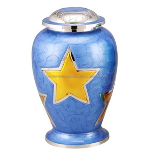 Funeral Accessories Metal Cremation <b>Urns</b> With Stone Finished Hot Selling Aluminium Ashes <b>Large</b> <b>Urns</b> - Product Image 4