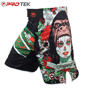 Pantalones cortos de tabla MMA para hombre personalizados OEM, ropa de lucha sublimada cómoda para artes marciales - Product Image 5