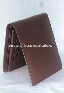 Cartera de Cuero 100% Genuino para Hombre, Cartera Corta Hecha a Mano de Color Marrón Natural con Solapa, Billetera Personalizable para Monedas, Tarjetas y Dinero - Product Image 3