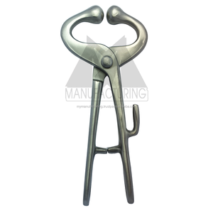 Pince à nez de taureau vétérinaire en acier inoxydable durable, équipement de manipulation du bétail, 33 cm, personnalisable pour l'utilisation porcine - Product Image 1