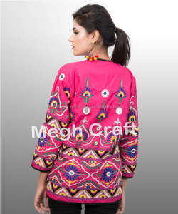 Veste Kutch élégante pour femmes designer indien broderie travail bohème respirant écologique grande taille vêtements de fête d'hiver - Product Image 2