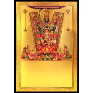 Popular 3D Gold Foil Indian God 24 18kゴールドSouvenir Gift