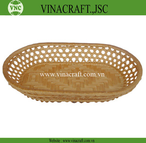 Panier de rangement rectangulaire en bambou Caractéristiques de pliage tissé bon marché et durables pour une utilisation en cuisine pour le stockage des aliments - Product Image 4