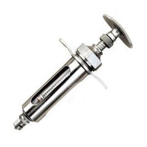 Seringue d'injection en métal vétérinaire capacité 10ml et 20ml Luer Lock et tige graduée intérieure en acier inoxydable sans tache - Product Image 2