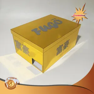 Boîte à chaussures en acrylique blanche, grande chaussure, - Product Image 1