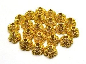Plaqué or Perles Rondes Bouchon - Product Image 3