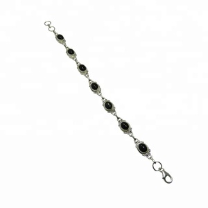 Nueva Pulsera de Plata de Ley 925 Hecha a Mano con Ónice Negro, Amuleto de Piedras Preciosas, Regalos de Aniversario, Proveedor de Joyería de Plata al por Mayor - Product Image 1