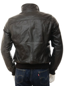 Chaqueta personalizada de piloto de cuero de vaca 100% - Product Image 4