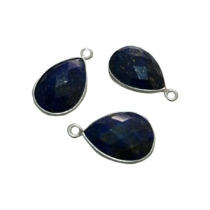Bezel Gemstone Boucles d'oreilles Connecteurs Bijoux et composants - Product Image 1