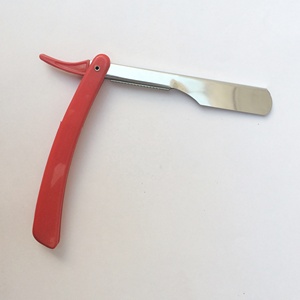 Biểu Tượng Tùy Chỉnh Thẳng Cạo Râu Dao Cạo Cho Thợ Cắt Tóc Thép Không Gỉ Lưỡi Duy Nhất Cho Tóc Và Chăm Sóc Cơ Thể Với Nhựa Xử Lý - Product Image 4