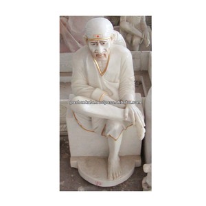 หินอ่อน Sai Baba นั่งรูปปั้น - Product Image 1