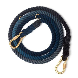 Laisse de luxe pour animaux de compagnie, chaîne de dressage, design en dentelle décorée, corde en coton, poignée en cuir, collier pour chien personnalisé, solide et sur mesure - Product Image 2