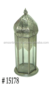 Metal vidrio hecho a mano linterna boda fiesta en casa decorativa forma de estrella colgante vela linterna Navidad linternas - Product Image 3