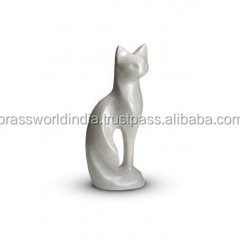 Urne commémorative pour chat noir par Brassworld, fournitures commémoratives indiennes - Product Image 2