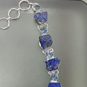 กำไลพลอยดิบเครื่องประดับ lapis ขายส่ง - Product Image 1