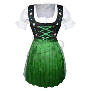 Dirndl Trachten เยอรมัน Oktoberfest บาวาเรียดั้งเดิม Dirndl สำหรับผู้หญิง (ชุดเยอรมันแบบดั้งเดิม) - Product Image 1