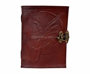 HAND GEFERTIGTES GEPRÄGTES LEDER JOURNAL FAIRY OF MOON BOOK OF SHADOWS LATCH SPELLS JOURNAL PENTACLE WICCA CELTIC BOOK JOURNAL FÜR ALLE