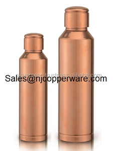 Botella de agua de Yoga de cobre puro de 1L con tapa Beneficios de Salud de bebida directa para gimnasio y camping Regalo de negocios - Product Image 6