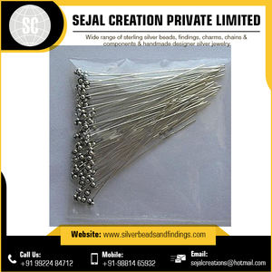 Precio al por mayor de plata esterlina Headpins de la India - Product Image 5