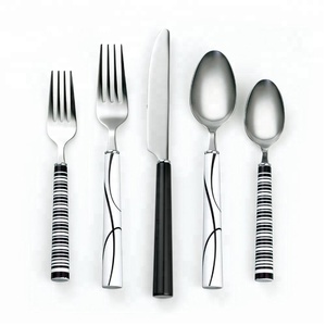 Sang trọng thiết lập dao kéo mới lạ thép không gỉ đầu tiên Ngựa đồ nấu nướng dao kéo tự chọn thắt nút thiết lập dao kéo - Product Image 4