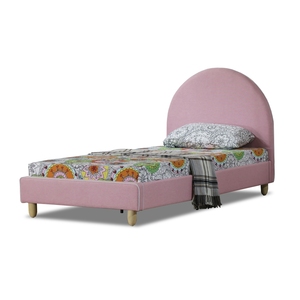 Lit pliant en bois Rosie 2026 en promotion – Mobilier moderne pour enfants avec rangement et fonction gonflable, en tissu lin, emballé pour livraison postale - Product Image 1