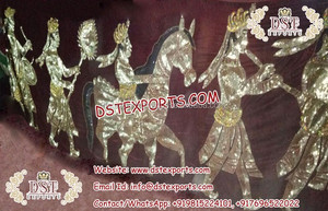 Traditional Indian Dulhan Doli Theme Backdrop Indian Wedding Backdrop <b>Curtains</b> Embroidered <b>Curtain</b> Manufacturer and Exporter - Product Image 2