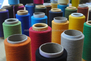 Janbuary เส้นด้ายโพลีเอสเตอร์/ ฝ้ายรีไซเคิลผ้าคอตตอนผสมเป็นมิตรกับสิ่งแวดล้อมวัสดุถักไหมพรมดิบ - Product Image 4