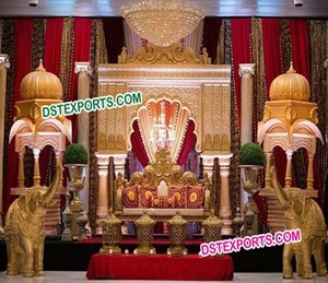 Escenario para bodas blancas con temática Bollywood, escenario para recepciones árabes, diseño visualmente grandioso, fabricación de escenarios en Australia para eventos. - Product Image 5