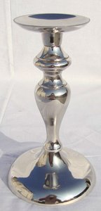 Portavelas Decorativo de Metal, Diseño Moderno, Ecológico, Plateado, Hecho a Mano, Decoración para el Hogar para Navidad - Product Image 2