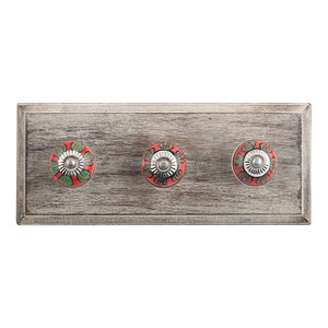 Handmade Wood Ceramic Multicolor Decorative Wall Coat <b>Hooks</b> Reusable Utility Hat Coat <b>Keys</b> Bags Clothes Heavy Duty - Product Image 1