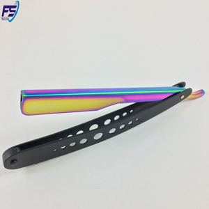 Maquinilla de afeitar profesional para Barbero, cuchilla de acero inoxidable con borde recto, plegable, para hombres, corte de garganta, venta al por mayor - Product Image 5