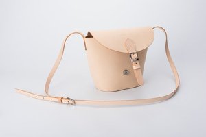 Women's Cowhide Leather Handmade Trapezoid Flap <b>Over</b> <b>Shoulder</b> <b>Bag</b> TLL-0068 - Product Image 3