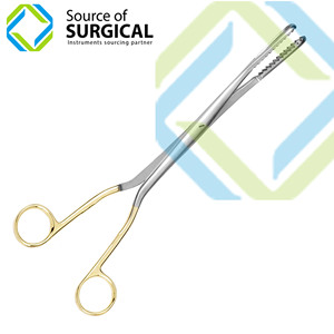 Pinzas para Esponjas, Nuevas Pinzas Rectas para Sujetar Esponjas Collin, Instrumentos Quirúrgicos Premium - Product Image 1