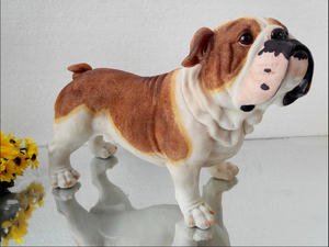 <span class=keywords><strong>Statue</strong></span> de <span class=keywords><strong>bouledogue</strong></span> français <span class=keywords><strong>anglais</strong></span>, Sculpture d'animaux en fibre de verre, taille de vie moderne, en résine - Product Image 6