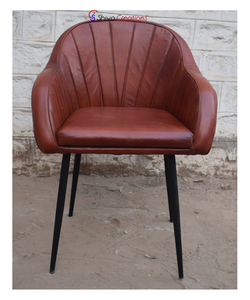 Fauteuil en cuir de vachette véritable de style rétro industriel vintage personnalisé mobilier de salon et de loisirs - Product Image 2