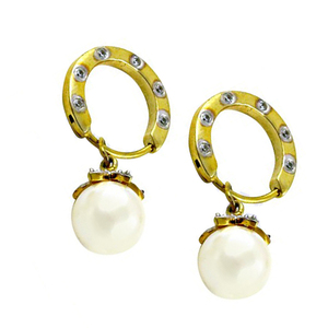Cubic Zircon Huggie <b>Clip</b>-on Earrings Gold Plated 925 Sterling <b>Silver</b> <b>Clip</b>-on White Gold Zircon <b>Clip</b>-on Earrings - Product Image 2